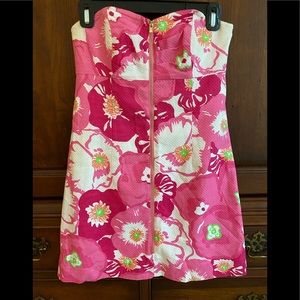 Lilly Pulitzer strapless shift dress